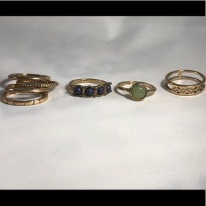 Target Faux Bronze Ring Set Size 7 - Includes 7
